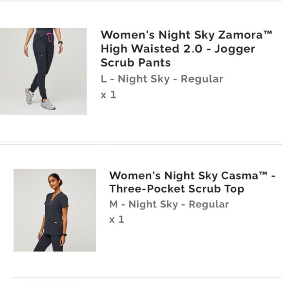 FIGS *RARE* Scrub Set (Midnight Sky) - Picture 4 of 4